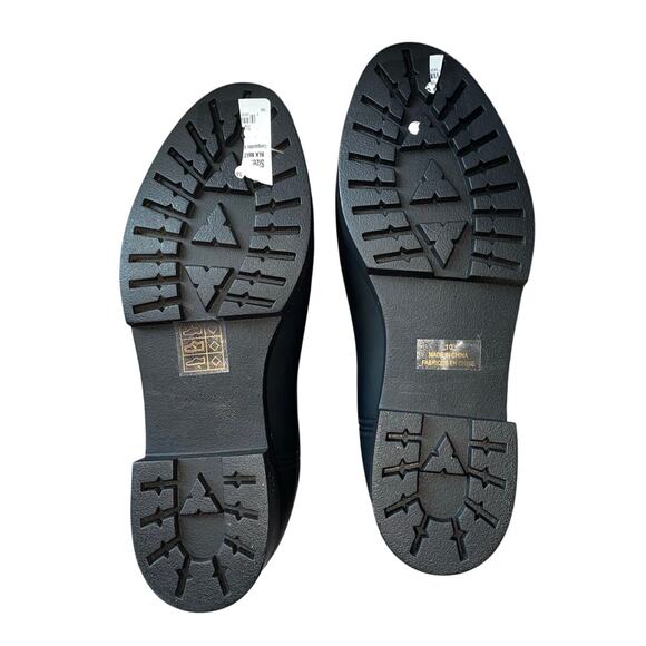 Jeffrey Campbell Black Chelsea Rain Boots Women’s 10 Waterproof Rubber Lug Sole - Picture 7 of 8